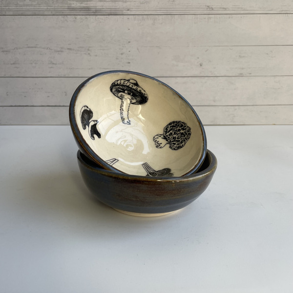 Mushroom trinket bowls