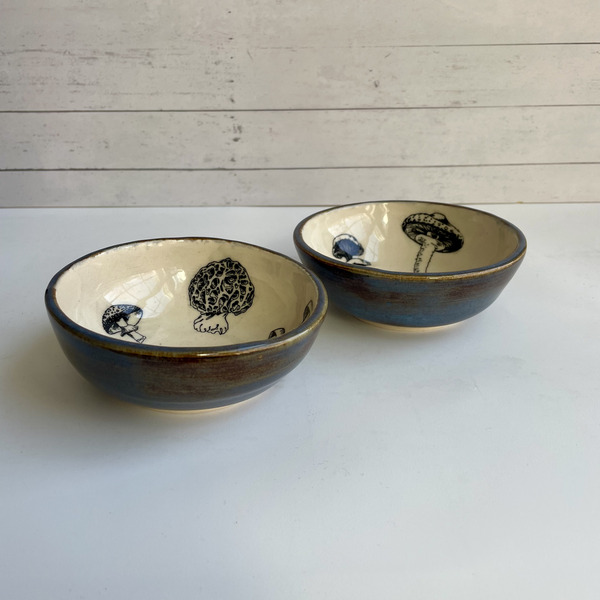 Mushroom trinket bowls