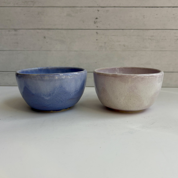 Pink & purple trinket bowls