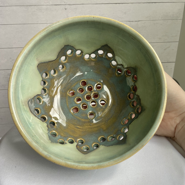 Turquoise berry bowl