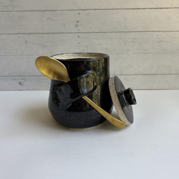 Black sugar jar