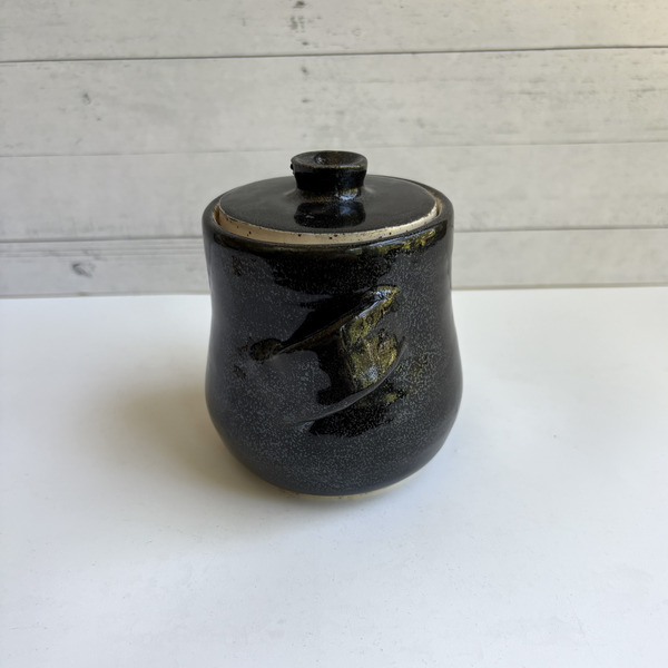 Black sugar jar