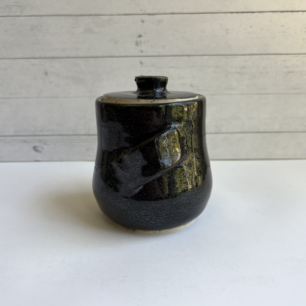 Black sugar jar