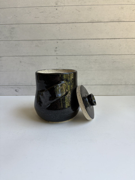 Black sugar jar