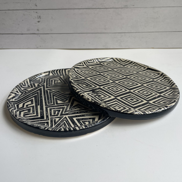 Geometric trinket trays