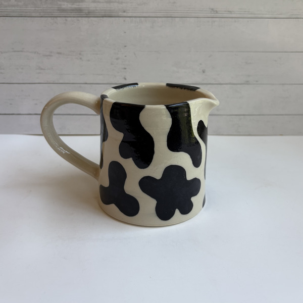 Cow print pitcher